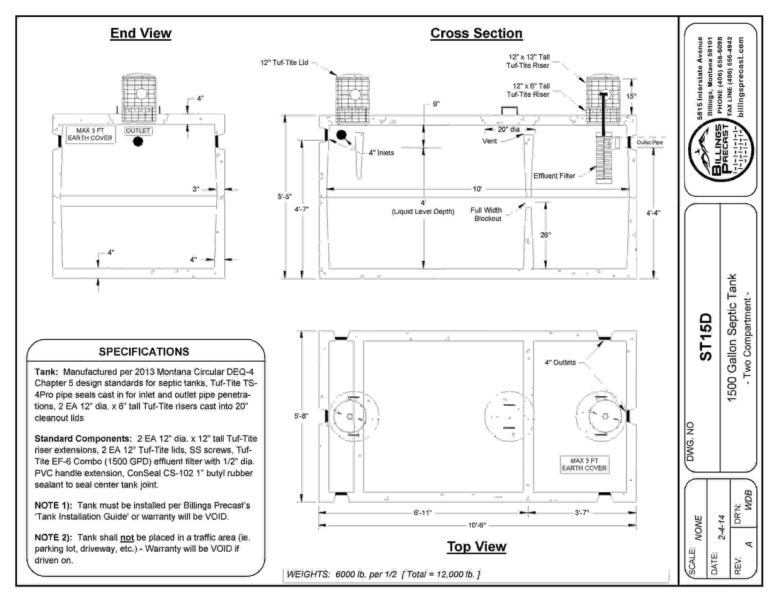 Septic Tanks Billings Precast